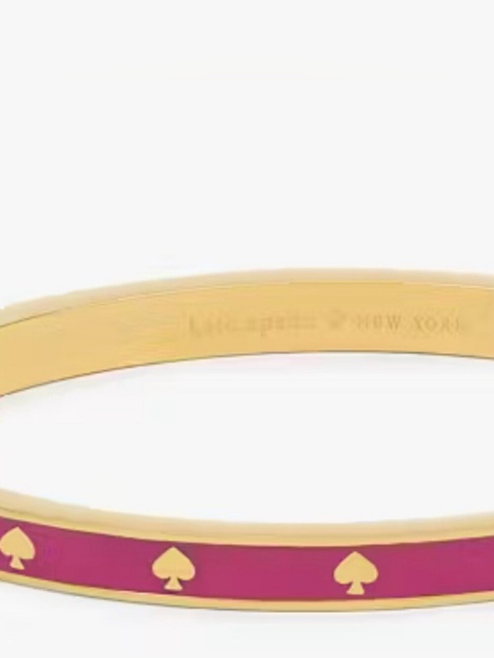 Kate Spade Dark Pink Enamel Bangle Bracelet EUC